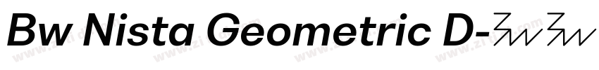 Bw Nista Geometric D字体转换
